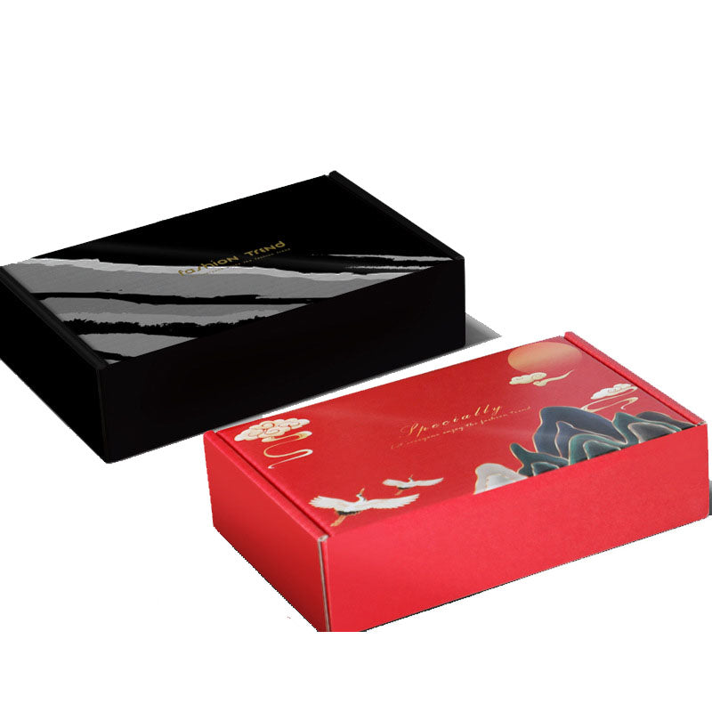 20 Pieces Black and White Image Pattern Recyclable Corrugated Box Mailers Shipping Boxes Cardboard for Packaging