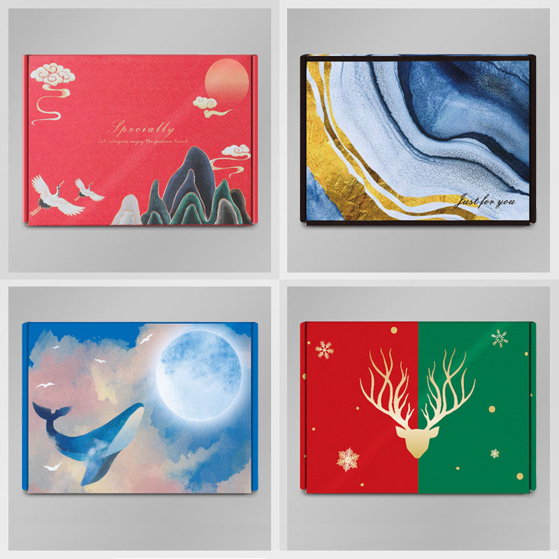 20 Pieces Deer Pattern Corrugated Mailer Packaging Boxes for Gifts Small Business by Mailing