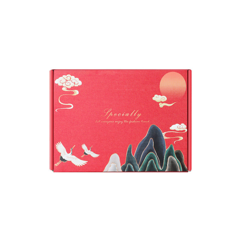 20 Pieces Crane Pattern Shipping Boxes Small Business Mailing Boxes Cardboard Corrugated Mailers Box