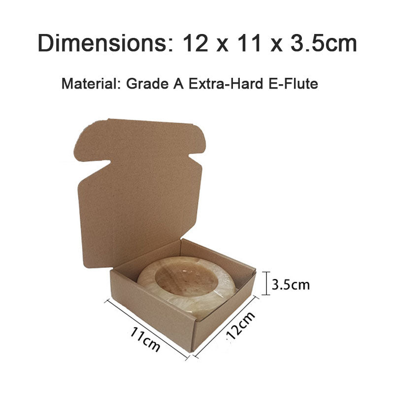 Packaging Box 20 Pack Compact Mini Brown Corrugated Cardboard Mailing Boxes for Storing Small Items