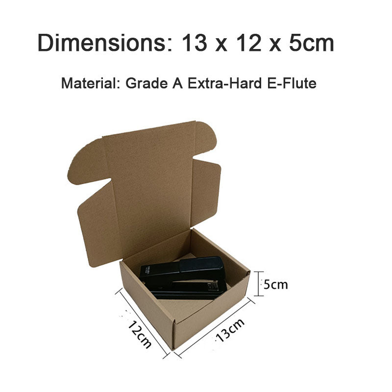 Packaging Box 20 Pack Compact Mini Brown Corrugated Cardboard Mailing Boxes for Storing Small Items