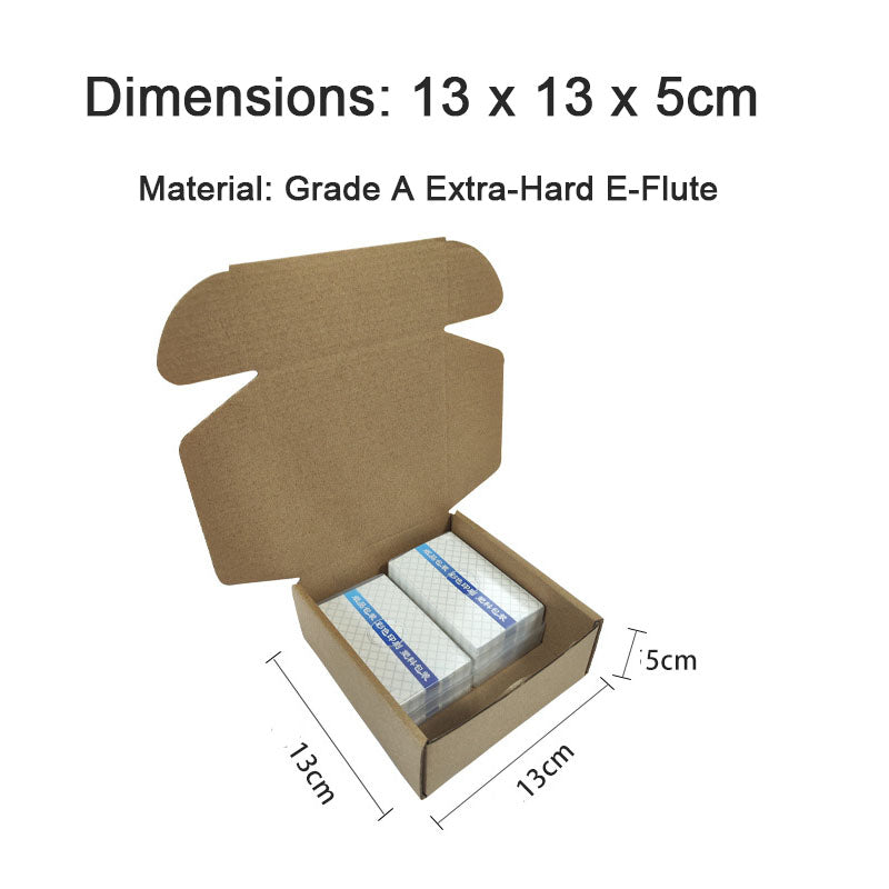 Packaging Box 20 Pack Compact Mini Brown Corrugated Cardboard Mailing Boxes for Storing Small Items
