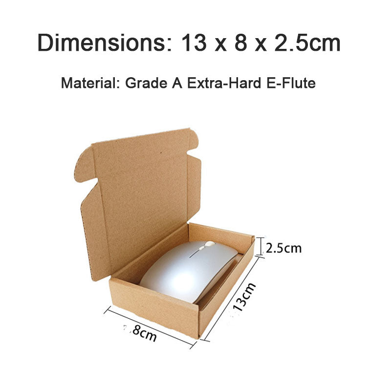 Packaging Box 20 Pack Compact Mini Brown Corrugated Cardboard Mailing Boxes for Storing Small Items