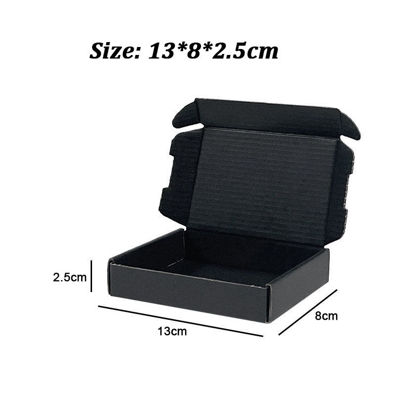 20 Pieces Black Color Shipping Boxes Cardboard Corrugated Mailer Packaging Boxes