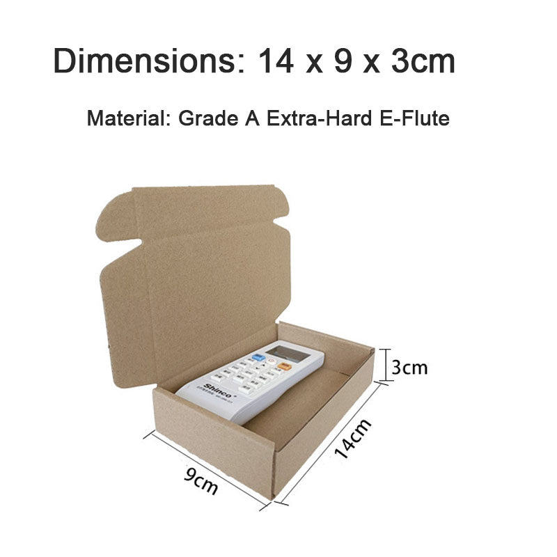 Packaging Box 20 Pack Compact Mini Brown Corrugated Cardboard Mailing Boxes for Storing Small Items