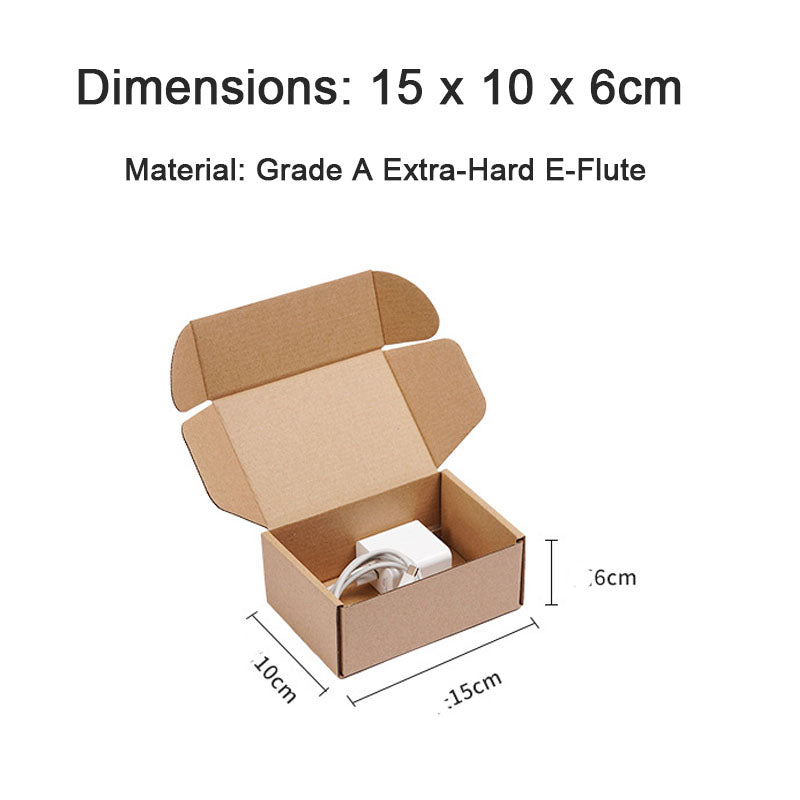 Packaging Box 20 Pack Compact Mini Brown Corrugated Cardboard Mailing Boxes for Storing Small Items