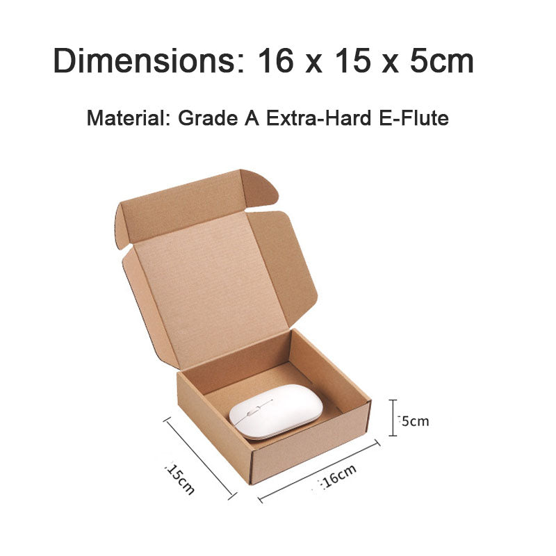 Packaging Box 20 Pack Compact Mini Brown Corrugated Cardboard Mailing Boxes for Storing Small Items