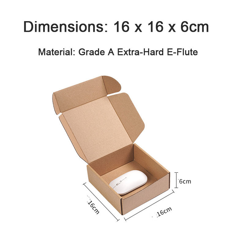 Packaging Box 20 Pack Compact Mini Brown Corrugated Cardboard Mailing Boxes for Storing Small Items