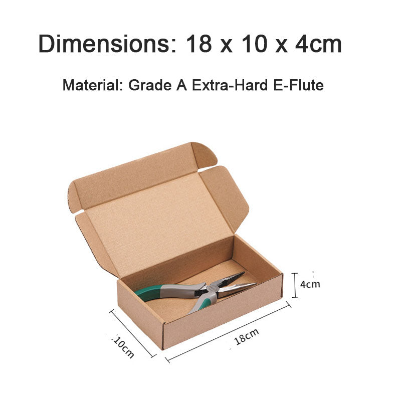 Packaging Box 20 Pack Compact Mini Brown Corrugated Cardboard Mailing Boxes for Storing Small Items