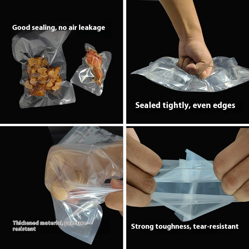 100pcs of Food-Grade High-Temp Retort Vacuum Bags Microwave & Boiling Safe Perfect for Home Cooking & Freezing