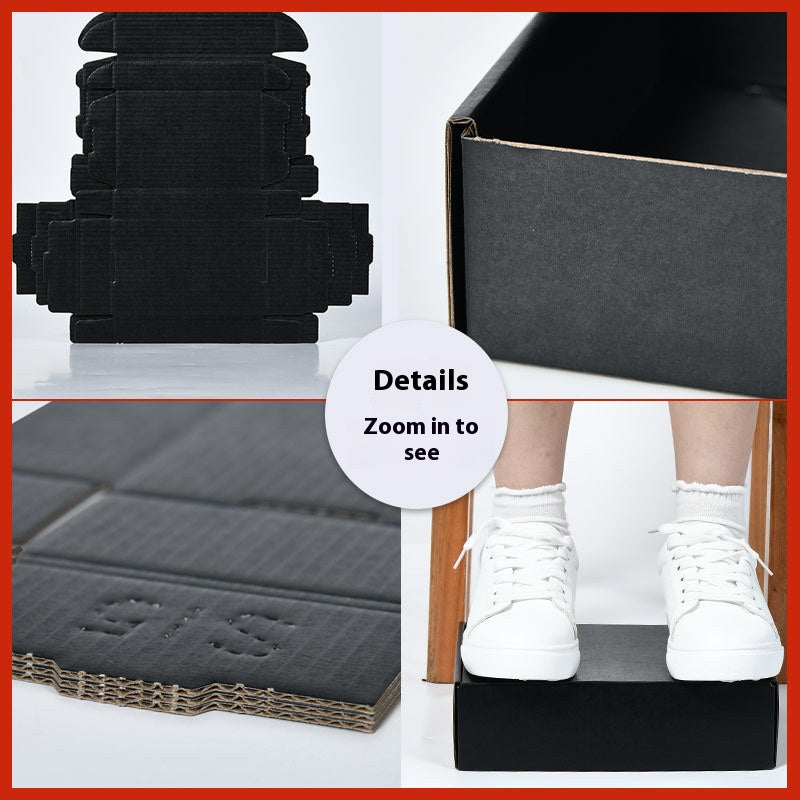 20 Pieces Black Color Shipping Boxes Cardboard Corrugated Mailer Packaging Boxes