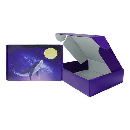 20 Pieces Whale Pattern Shipping Corrugated Mailer Boxes Packaging Boxes for Products