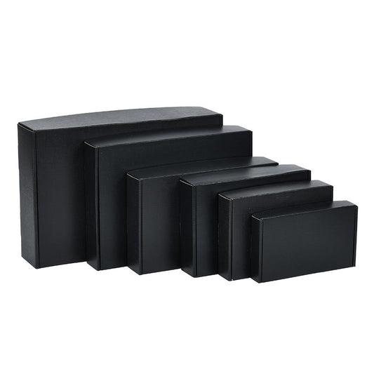 20 Pieces Black Color Shipping Boxes Cardboard Corrugated Mailer Packaging Boxes