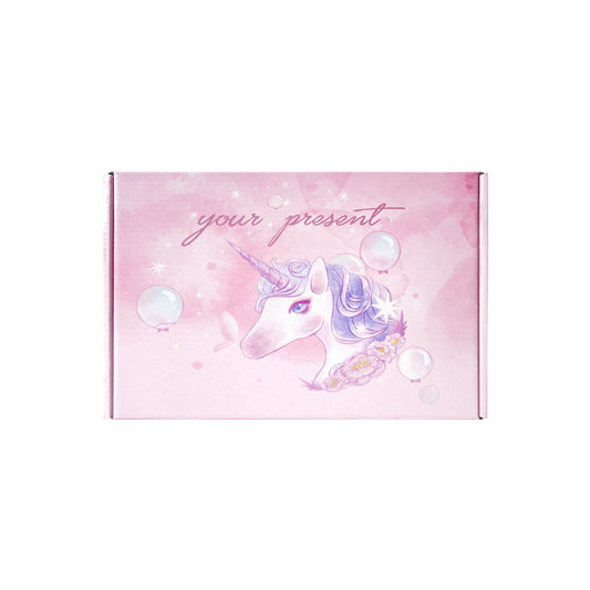20 Pieces Pink Unicorn Pattern Corrugated Cardboard Boxes Mailer Boxes for Business Mailing Packaging