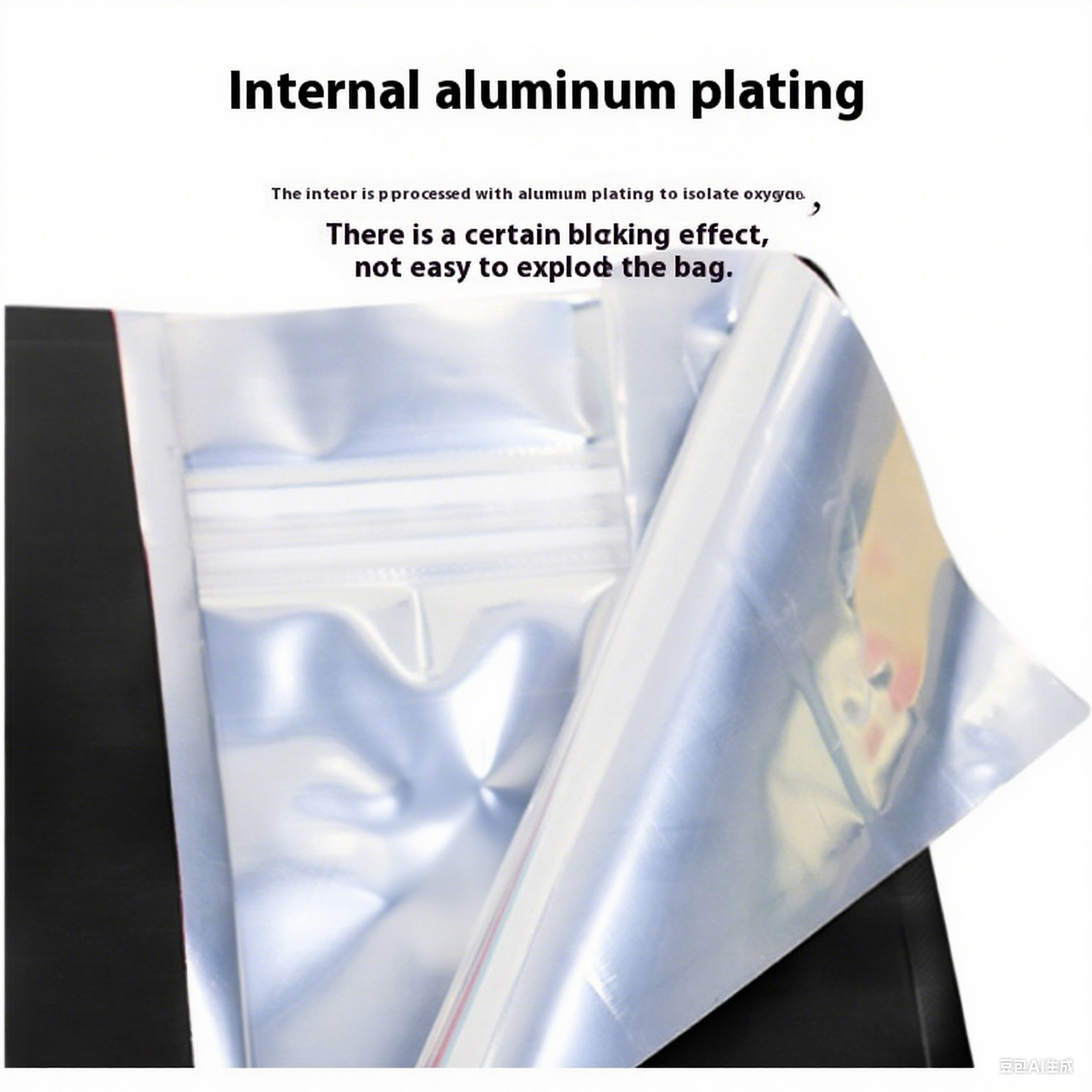 Glossy High Barrier Aluminum Foil Stand Up Zipper Pouch Coffee Bag without Valve 50pcs