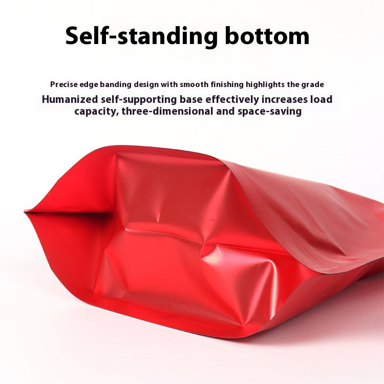 50pcs Glossy High Barrier Aluminum Foil Resealable Stand Up Zipper Pouch Coffee Bag with Valve