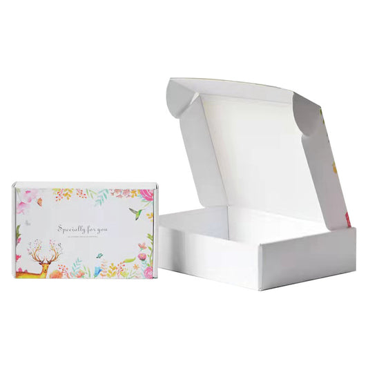 20 Pieces Birds and Flowers Pattern Recyclable Cardboard Small Gift Mailer Boxes for Shipping Packaging