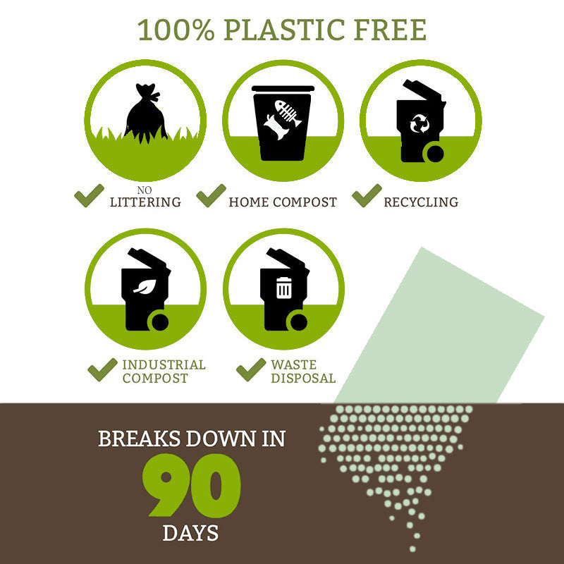 Eco-Friendly Dog Poop Bag 120 Counts Biodegradable Dog Waste Bags with 1 Dispenser Leak-Proof Pet Poop Bags