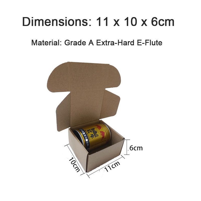 Packaging Box 20 Pack Compact Mini Brown Corrugated Cardboard Mailing Boxes for Storing Small Items