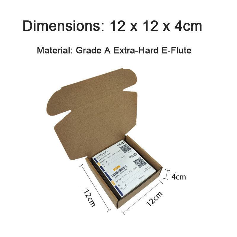 Packaging Box 20 Pack Compact Mini Brown Corrugated Cardboard Mailing Boxes for Storing Small Items