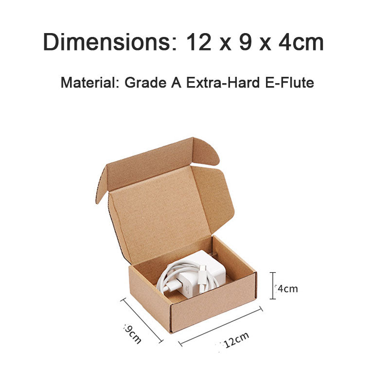 Packaging Box 20 Pack Compact Mini Brown Corrugated Cardboard Mailing Boxes for Storing Small Items