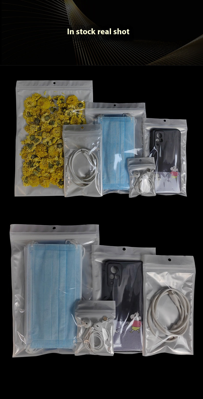 Smell proof mylar bags 50pcs of resealable packaging pouch bag with clear window for food eyelash jewelry electronics storage