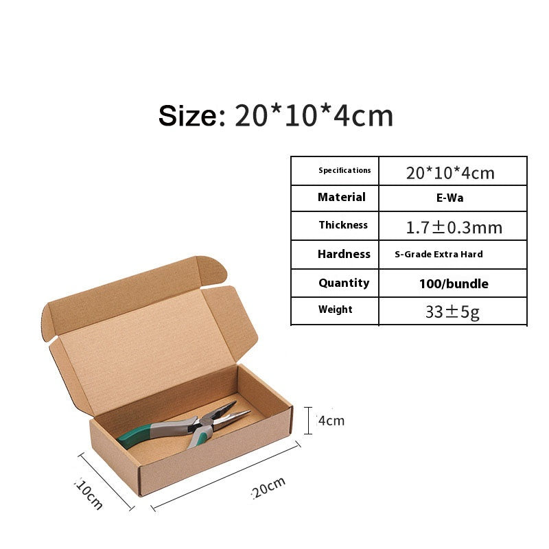 20pcs Brown Cardboard Shipping Boxes for Packaging Mailing for Small Business