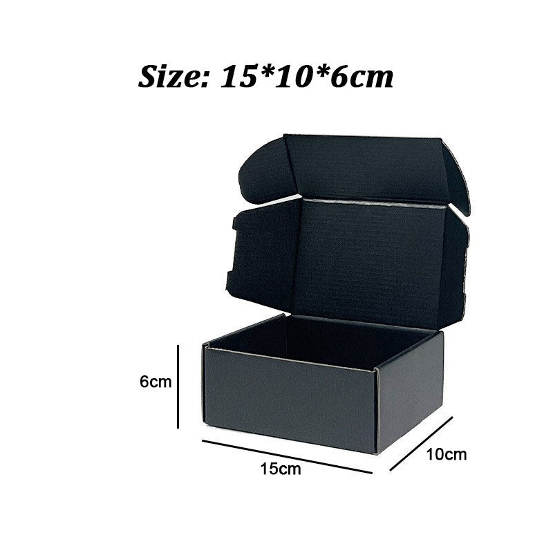 20 Pieces Black Color Shipping Boxes Cardboard Corrugated Mailer Packaging Boxes