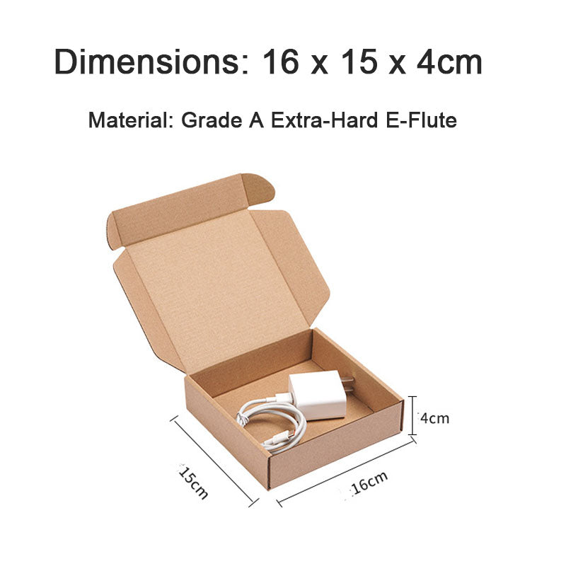 Packaging Box 20 Pack Compact Mini Brown Corrugated Cardboard Mailing Boxes for Storing Small Items