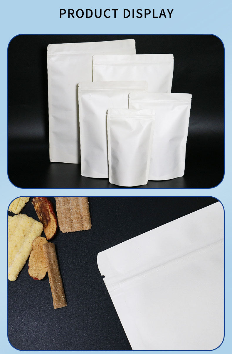 Self-seal Kraft Paper Bags with Tear Notch Resealable Bags 50pcs for Small Business and Home Use