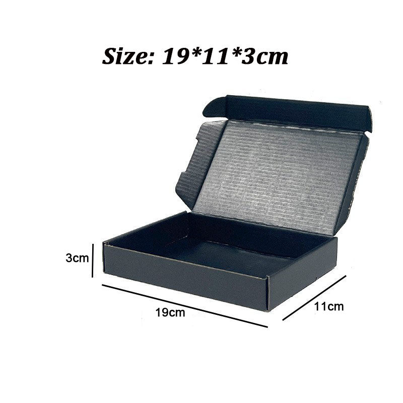 20 Pieces Black Color Shipping Boxes Cardboard Corrugated Mailer Packaging Boxes