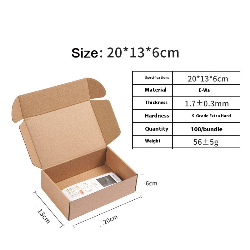 20pcs Brown Cardboard Shipping Boxes for Packaging Mailing for Small Business