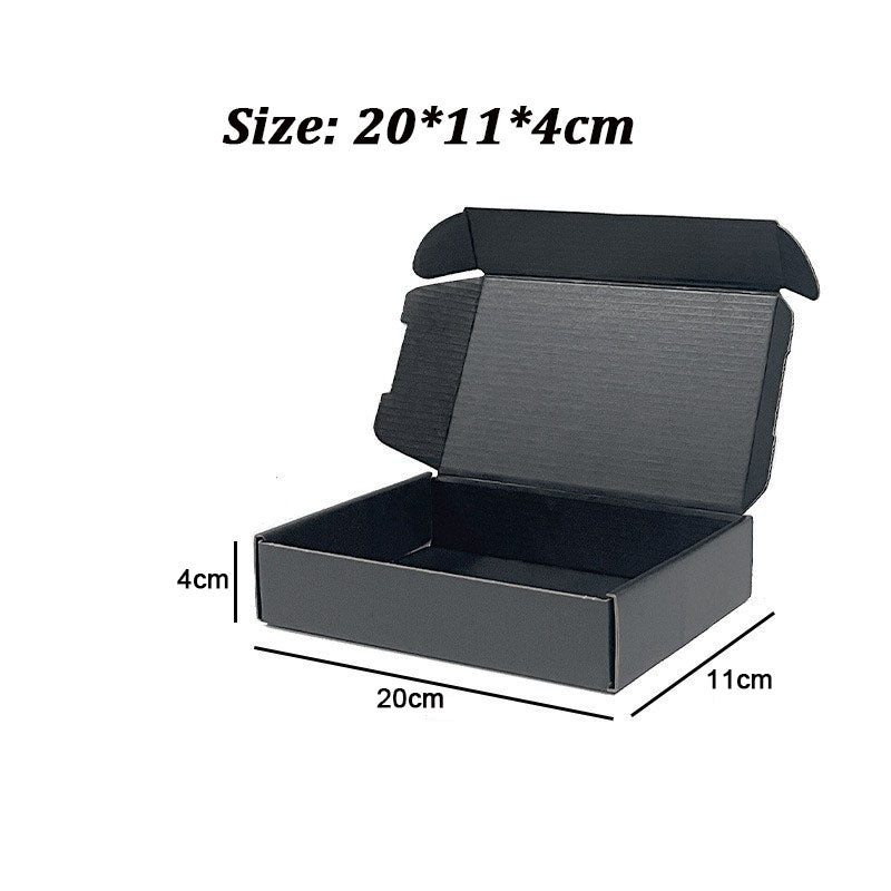 20 Pieces Black Color Shipping Boxes Cardboard Corrugated Mailer Packaging Boxes