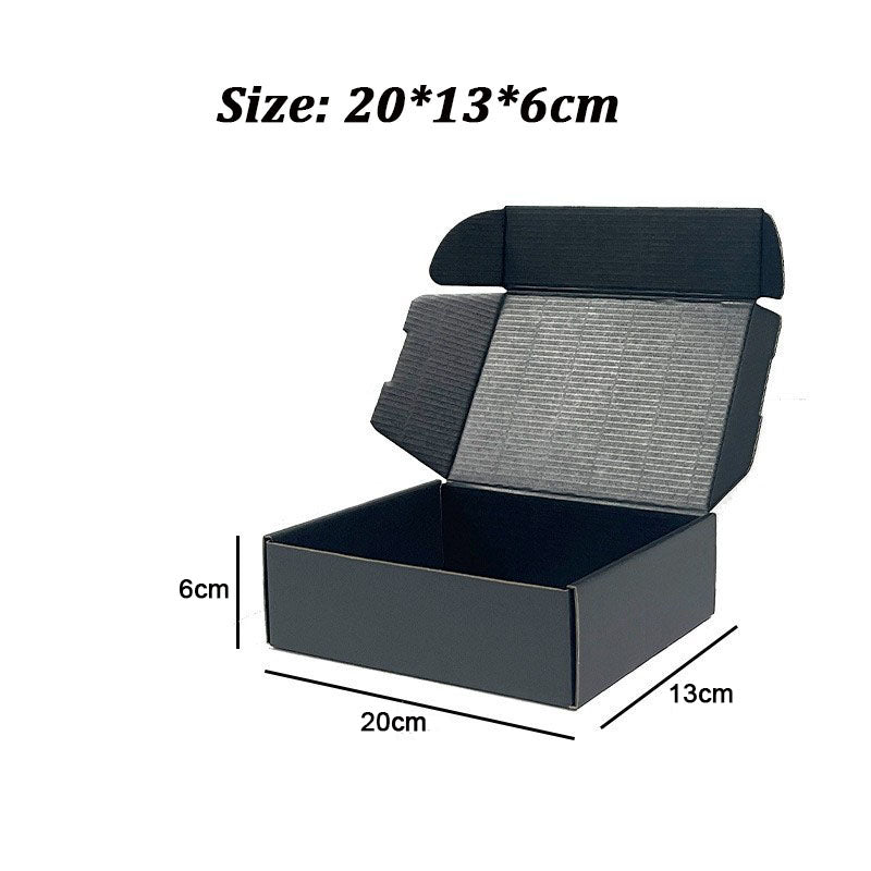 20 Pieces Black Color Shipping Boxes Cardboard Corrugated Mailer Packaging Boxes