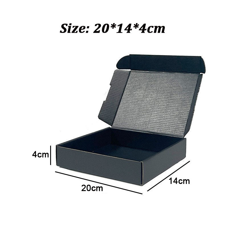 20 Pieces Black Color Shipping Boxes Cardboard Corrugated Mailer Packaging Boxes