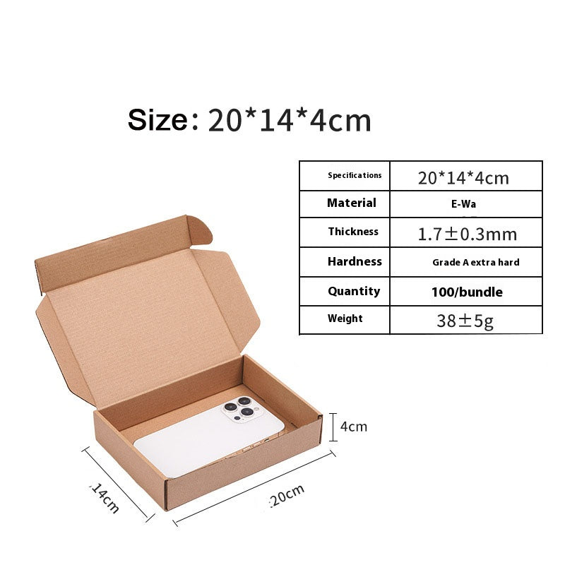 20pcs Brown Cardboard Shipping Boxes for Packaging Mailing for Small Business