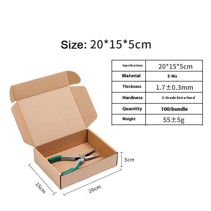 20pcs Brown Cardboard Shipping Boxes for Packaging Mailing for Small Business