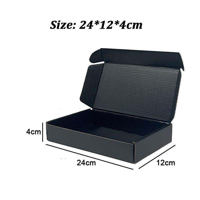 20 Pieces Black Color Shipping Boxes Cardboard Corrugated Mailer Packaging Boxes