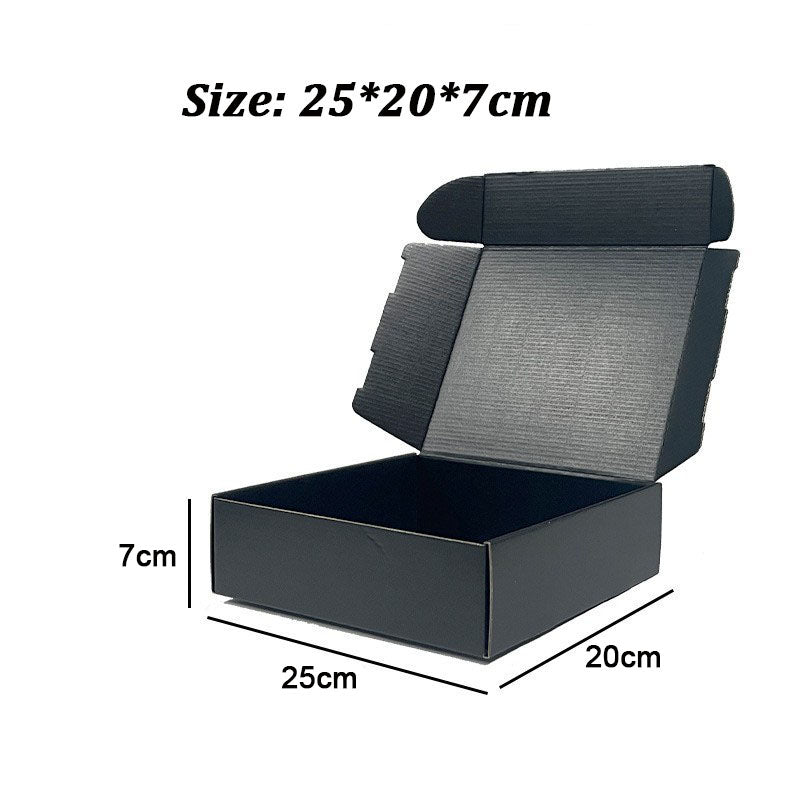 20 Pieces Black Color Shipping Boxes Cardboard Corrugated Mailer Packaging Boxes