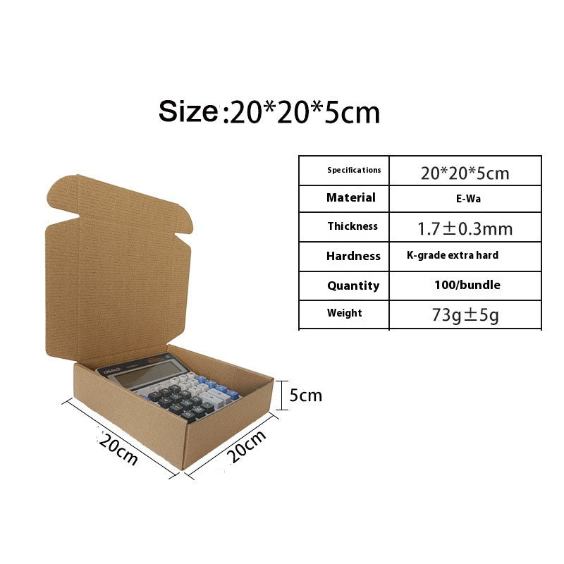 20pcs Brown Cardboard Shipping Boxes for Packaging Mailing for Small Business