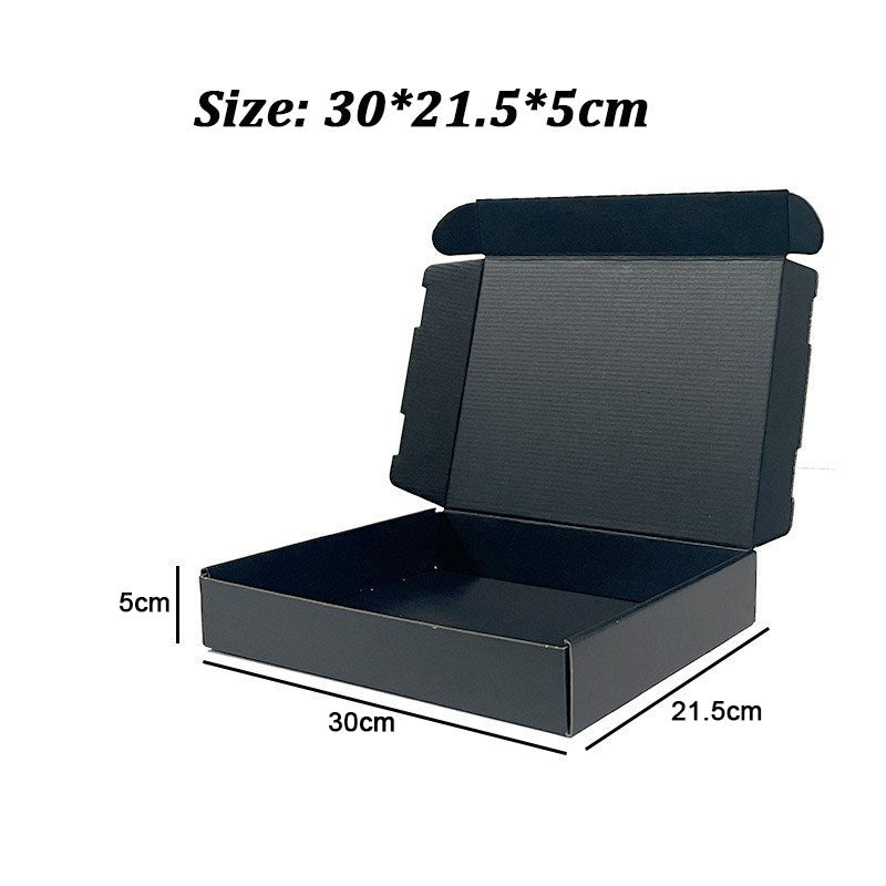 20 Pieces Black Color Shipping Boxes Cardboard Corrugated Mailer Packaging Boxes