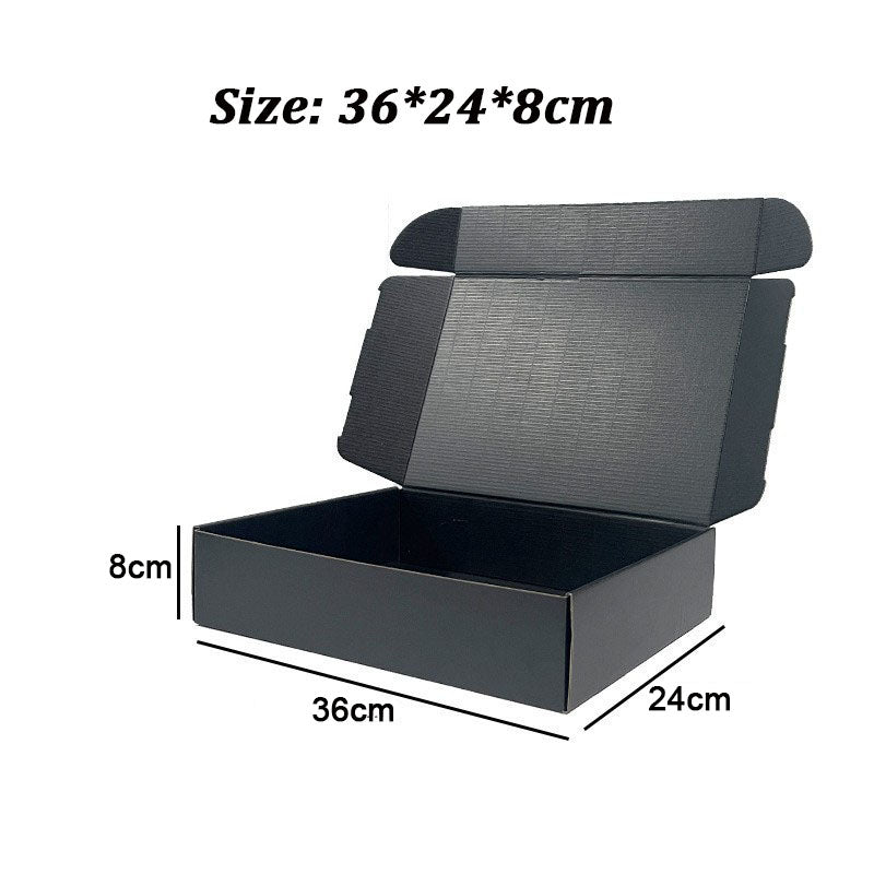 20 Pieces Black Color Shipping Boxes Cardboard Corrugated Mailer Packaging Boxes