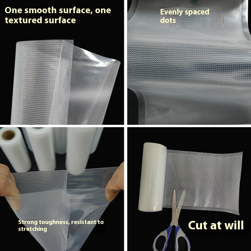 Food Vacuum Sealer Rolls Bags Embossed Food Saver Bags for Food Storage