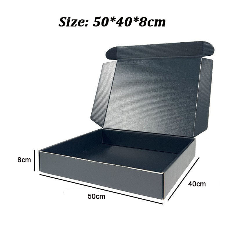 20 Pieces Black Color Shipping Boxes Cardboard Corrugated Mailer Packaging Boxes
