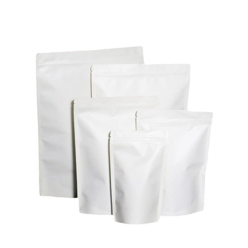 Self-seal Kraft Paper Bags with Tear Notch Resealable Bags 50pcs for Small Business and Home Use