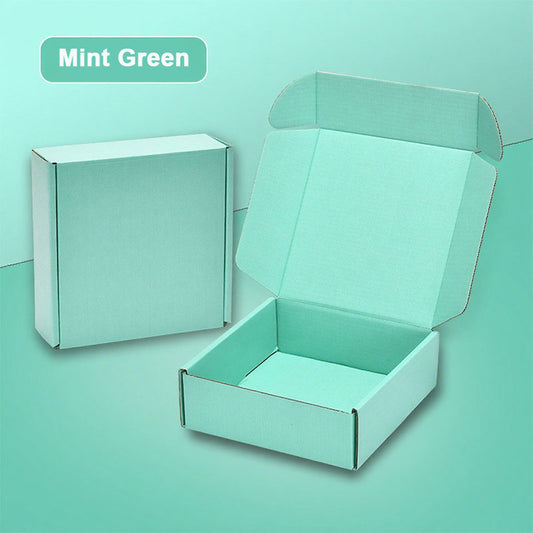 20 Pieces Green Color Shipping Boxes Corrugated Cardboard Boxes for Wrapping Present Packaging Mailing