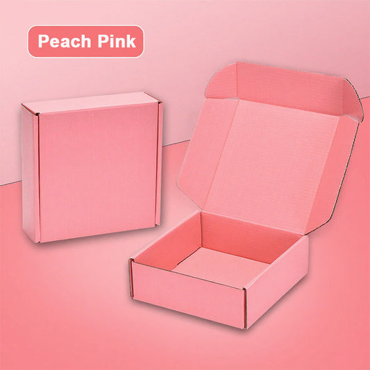 20 Pieces Pink Color Corrugated Cardboard Boxes Mailer Boxes for Mailing Packaging