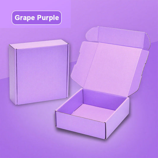 20 Pieces Purple Color Shipping Boxes Corrugated Cardboard Boxes with Lids for Business Gift Box