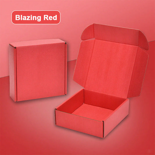 20 Pieces Red Color Tab Lock Tuck Top Mailing Boxes for Packaging Cardboard Mailer Boxes for Wrapping Present